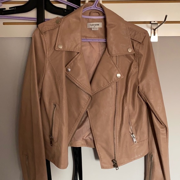 Noize Blush Pink Moto Jacket - Picture 1 of 6